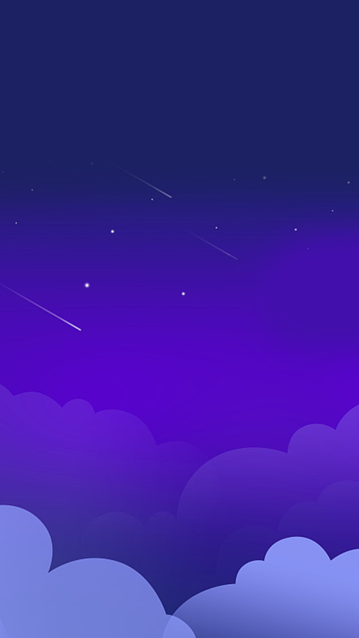 简约几何图形星空云朵H5背景素材高清