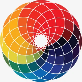 漂浮圆形飘带免抠