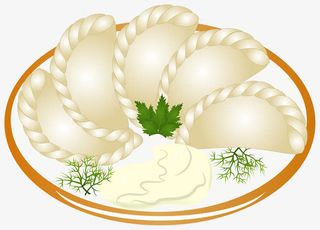 卡通中国美食饺子素材矢量免抠