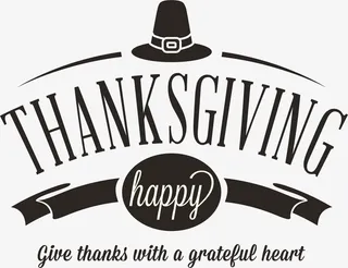 感恩节礼帽免抠