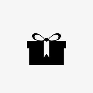 免扣礼物盒剪影免抠