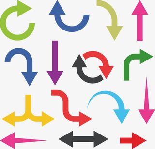 指示箭头合集免抠标签元素