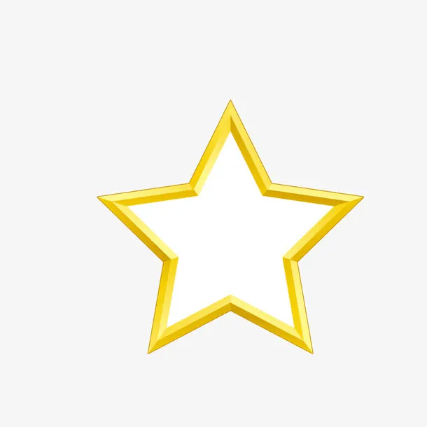 窄边框金属五角免抠