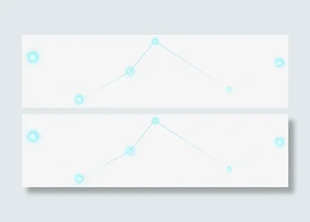 蓝色线条节点科技舞台灯光免抠