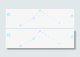 蓝色线条节点科技舞台灯光免抠