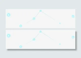 蓝色线条节点科技舞台灯光免抠