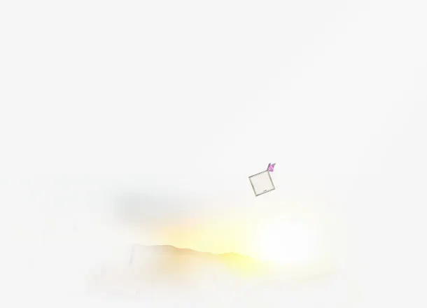 黄色梦幻云雾设计免抠