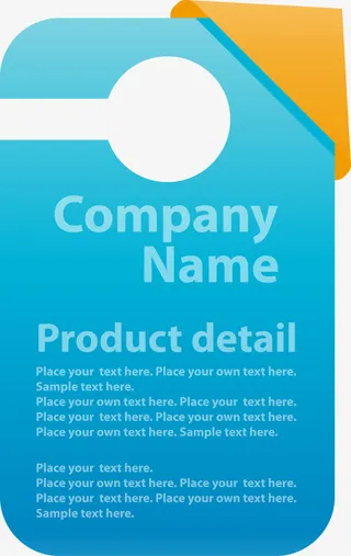 蓝色图表PPT元素免抠