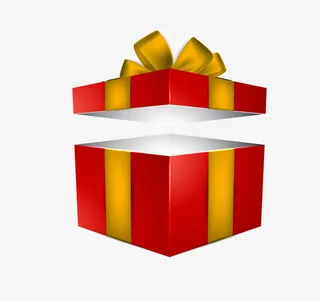 矢量惊喜礼物免抠