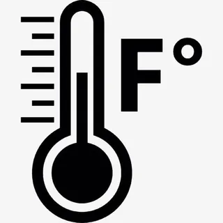 黑色水温图标素材免抠