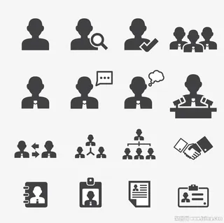 人物头像剪影免抠