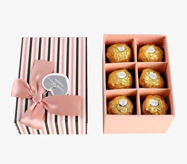 条纹巧克力包装盒免抠