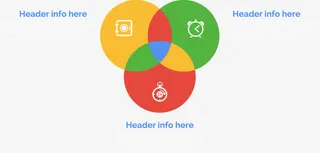 矢量手绘三原色PPT免抠