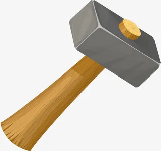 卡通锤子图标装饰免抠