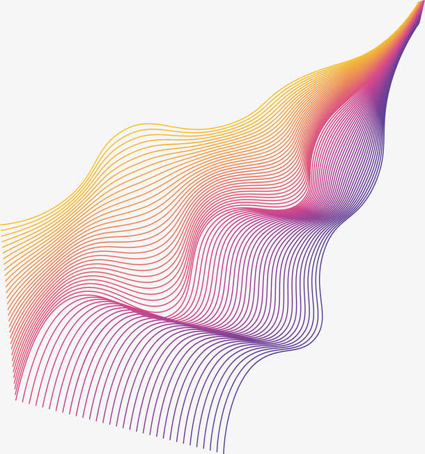 创意彩色抽象炫彩流体酷炫不规则免抠