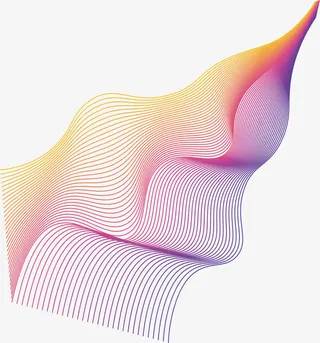 创意彩色抽象炫彩流体酷炫不规则免抠