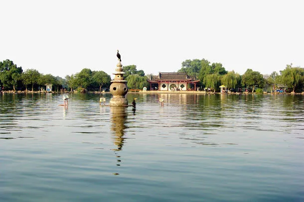 西湖十景之一免抠