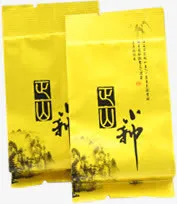春天促销黄色茶叶包装免抠