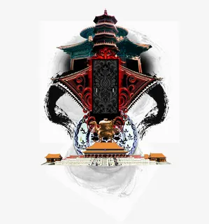 中国古建筑艺术性结合免抠