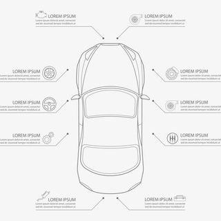 汽车信息分析图表免抠