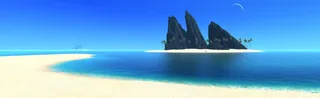 唯美蓝色海面海报背景
