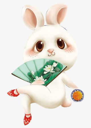 中秋节玉兔思念嫦娥免抠