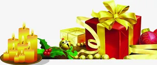 扁平风格质感红色的礼盒包装免抠