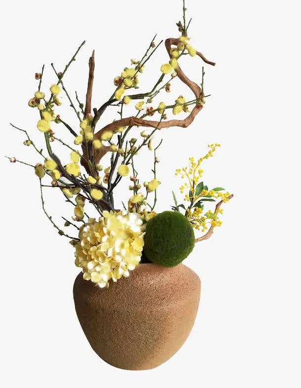 日式插花免抠