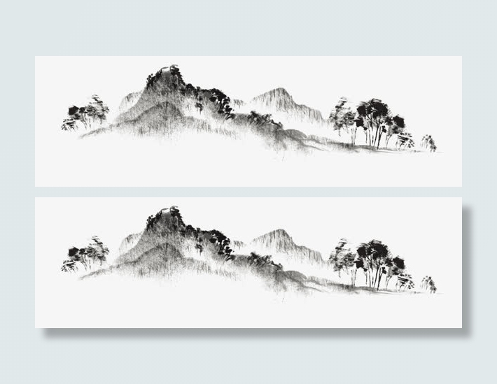 水墨山水免抠