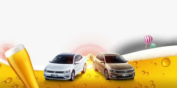 汽车促销广告素材免抠