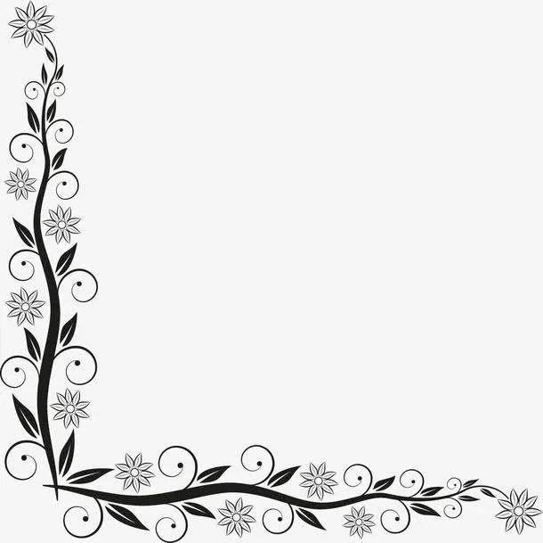 传统花纹边框免抠