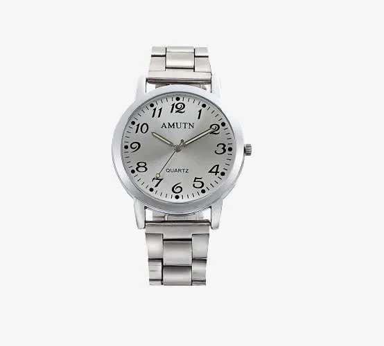 2016白色中老年人手表免抠