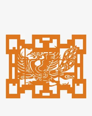 凤凰底纹免抠