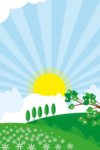 简约森林植树公益环保背景图高清