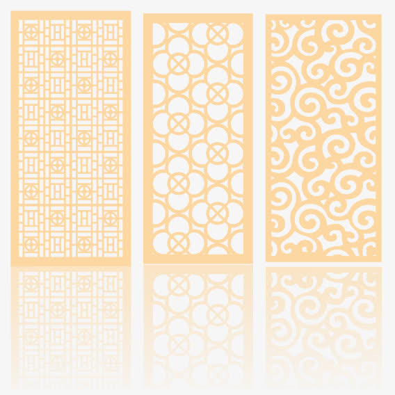 古典窗户花纹矢量免抠