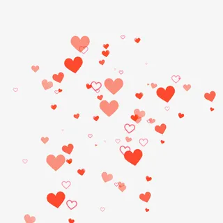 爱心漂浮素材免抠