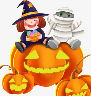 万圣节的元素免抠