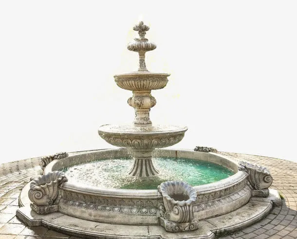 欧式喷泉免抠