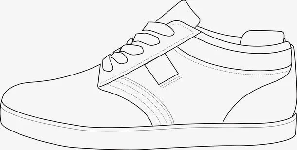 手绘板鞋图免抠