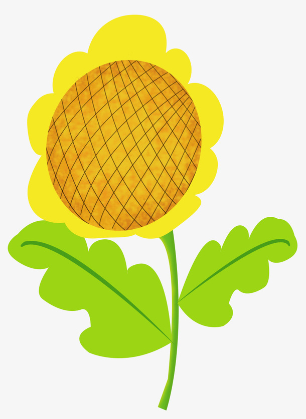 春天花开小葵花活力免抠