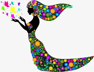 花纹美人鱼免抠