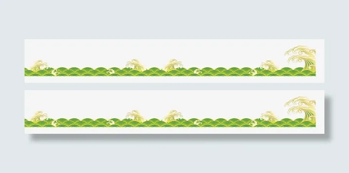 唯美精美端午底边花纹底纹免抠