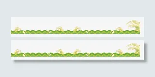 唯美精美端午底边花纹底纹免抠