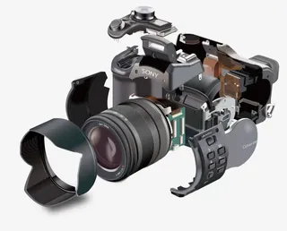 数码相机矢量图免抠