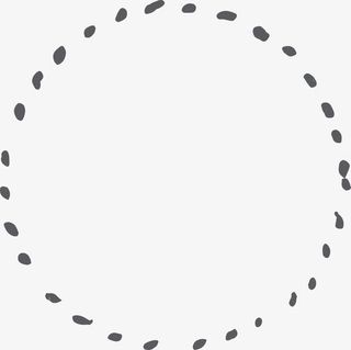 虚线矢量圆圈免抠