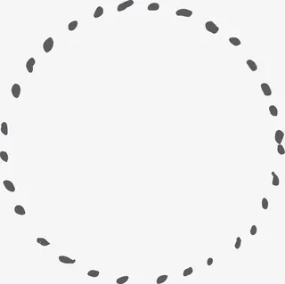 虚线矢量圆圈免抠