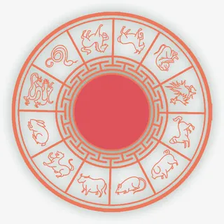 12生肖装饰剪纸免抠