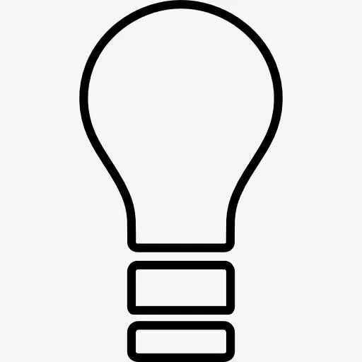 灯泡概述思想标志图标免抠