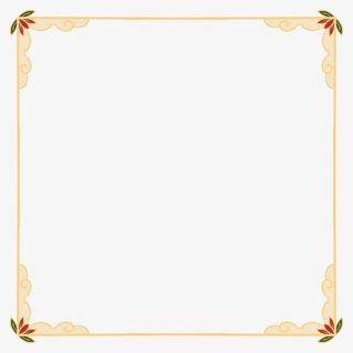 中式祥云花纹边框免抠
