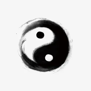 水墨太极免抠